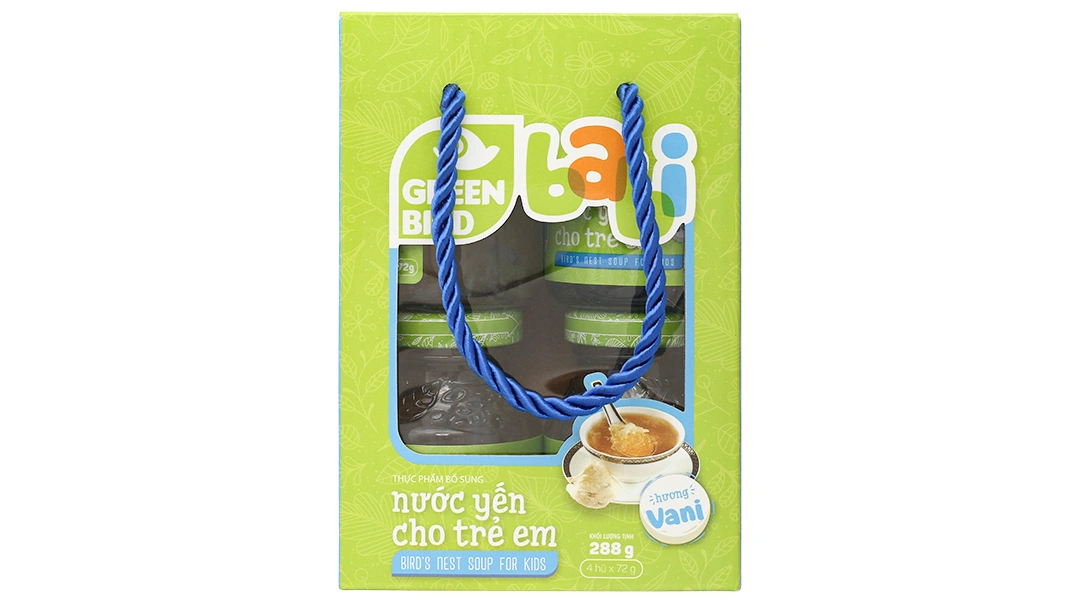 Yến Green Babi Nutrinest Hương Vani hộp 4 hũ - 2